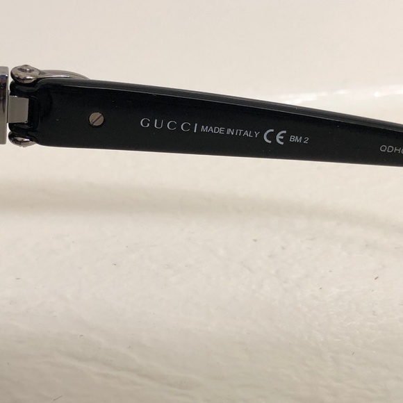 Gucci Blk Horsebit Sunglasses - Authentic - NWOT - Picture 4 of 8
